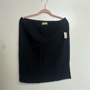 Free People Classic Black Pencil Skirt